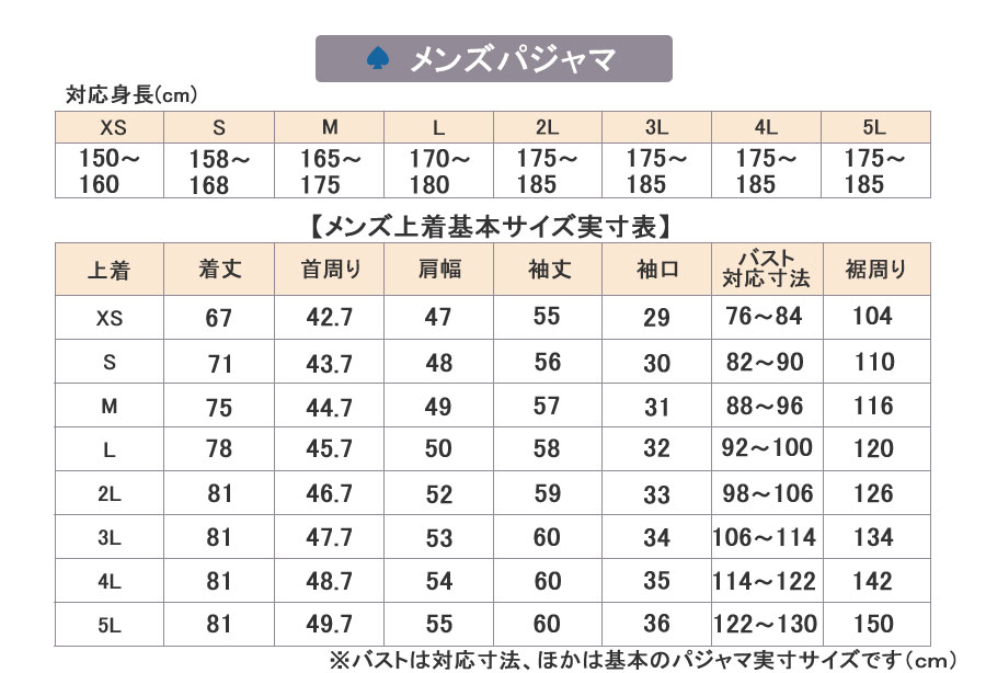 大きいサイズ パジャマ サイズの測り方 サイズ選びをサポート