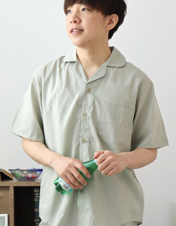 夏のかるふわガーゼメンズパジャマ